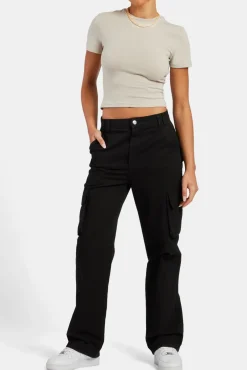 Women CLO-TOP-TEE Short Sleeve Top - Stone