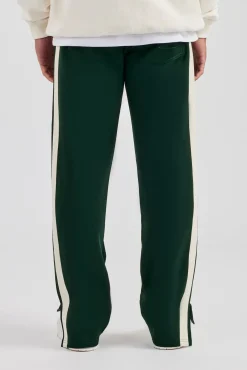 CLO-BOT-TRO Split Hem Double Panel C Track Pant - Forest Green
