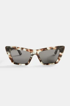 Women CLO-ACC Square Cat Eye Acetate Frame Sunglasses - Multi
