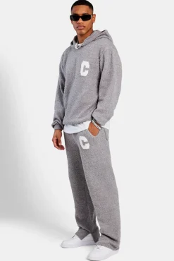 CLO-TOP-HS-HOOD-KTW Textured Knitted Hoodie