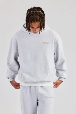 CLO-TOP-HS-HOOD Tonal Oversized Hoodie - Ash Grey