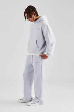 CLO-SET Tonal Oversized Tracksuit - Ash Grey