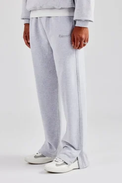 CLO-BOT-TRO Tonal Split Hem Jogger - Ash Grey