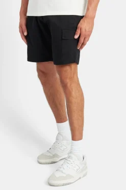 CLO-BOT Twill Cargo Shorts - Black