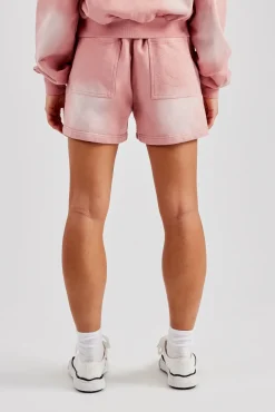 Women CLO-BOT Washed Relaxed Shorts - Pink