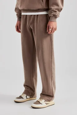 CLO-BOT-TRO Washed Straight Leg Jogger - Taupe