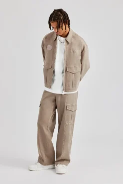CLO-BOT-TRO Washed Twill Trouser - Brown