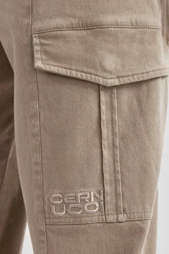 CLO-BOT-TRO Washed Twill Trouser - Brown
