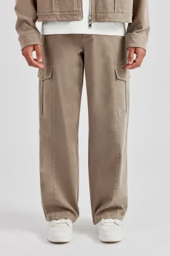 CLO-BOT-TRO Washed Twill Trouser - Brown
