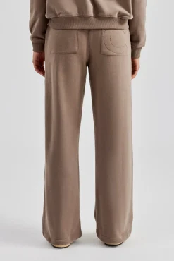 Women CLO-BOT-TRO Wide Leg Jogger - Taupe
