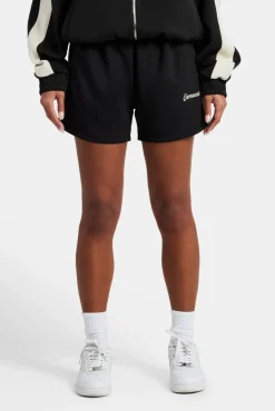 Women CLO-BOT Womens Contrast Panel Shorts - Black