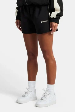 Women CLO-BOT Womens Contrast Panel Shorts - Black