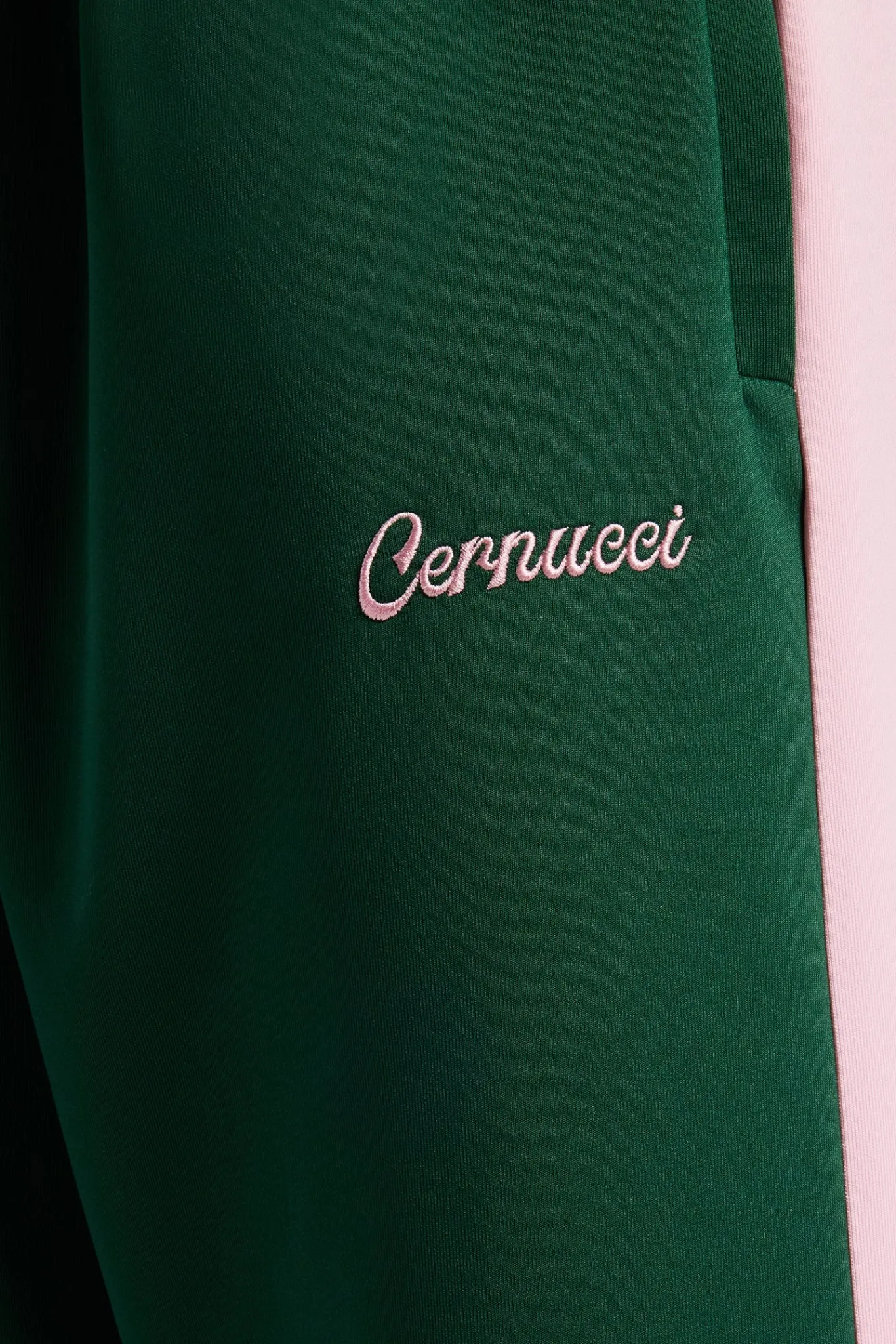 Women CLO-SET Womens Contrast Panel Tracksuit - Green