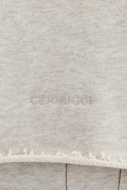 Women CLO-TOP-HS-HOOD Womens Exposed Seam Zip Through Hoodie - Grey Marl