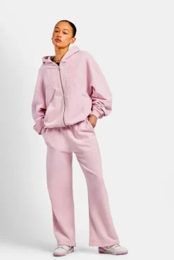 Women CLO-TOP-HS-HOOD Womens Paraiso Embroidered Zip Hoodie - Pink