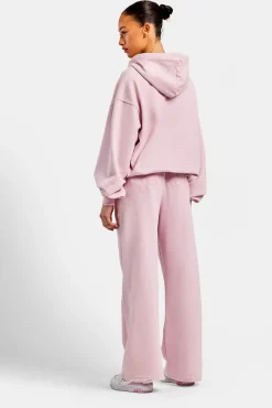 Women CLO-SET Womens Paraiso Embroidered Tracksuit - Pink