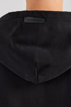 CLO-TOP-HS-HOOD Zip Through Hoodie - Black