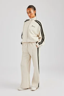 Women CLO-SET Zip Through Taping Tracksuit - Off White